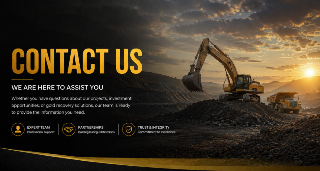 Contact African Gold Recovery for investment and business opportunities