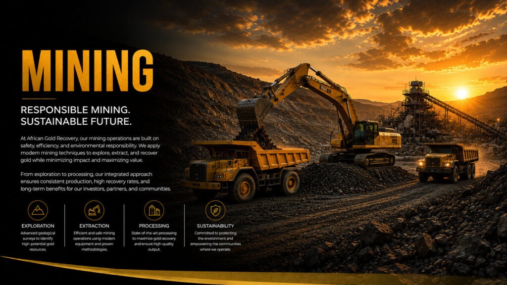 Gold mining and mineral resource development activities