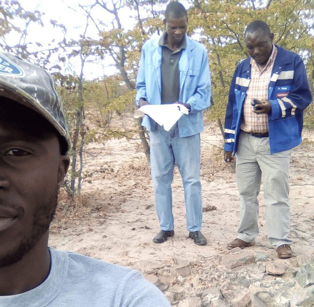 Gold mining exploration and geological field activities